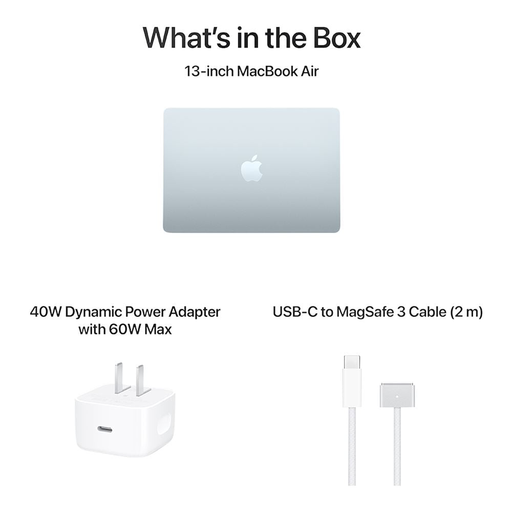 Apple MacBook Air 13.6" M5 10-Core 16GB 512GB SSD Sky Blue Laptop MDHH4LL/A (Early 2026)