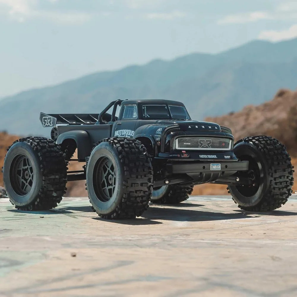 1/8 Scale 4X4 RC Stunt Truck | 6S BLX Brushless Monster Off-Road RTR Blue
