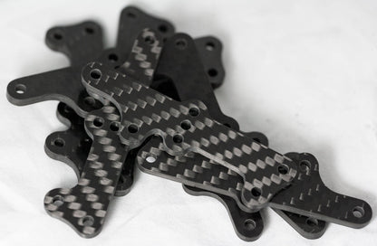 RC12R6 Servo Mounting Plate for Futaba BLS671SV/i – Black Carpet Edition