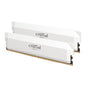 Crucial Pro 64GB (2x32GB) DDR5-6000 Desktop Memory Kit CL40 Dual Channel - White | CP2K32G60C40U5W
