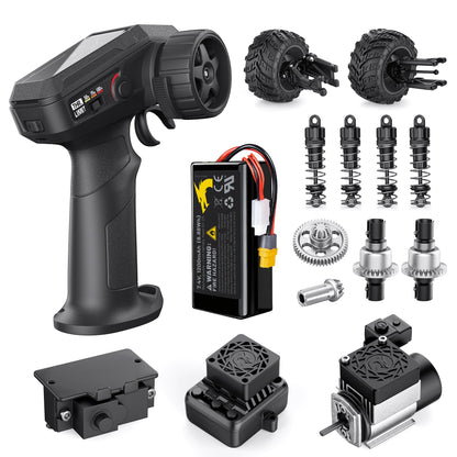 UDIRC 31 MPH RC Upgrade Kit for UD1611 – Brushless Motor, 2S LiPo, Full Metal Upgrade