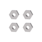 UDIRC Metal Hex Hub Adapter Silver for UD1610PRO / UD1610S RC Car (Part No. P16-004B) - 4 Pcs
