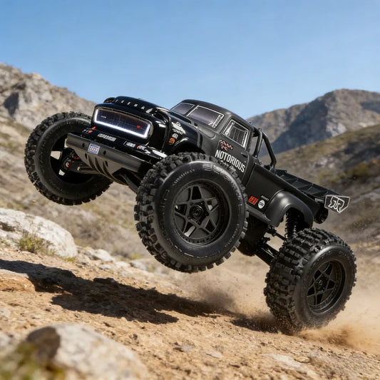 1/8 Scale 4X4 RC Stunt Truck | 6S BLX Brushless Monster Off-Road RTR Blue
