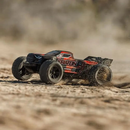 Large Scale 3S Brushless 4X4 Speed Truck RTR | High-Speed Off-Road Racing Truck Black/Red