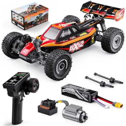 1/12 Scale Brushless 4X4 RC Buggy | 42mph High-Speed Racing with 3S 2200mAh Battery RTR