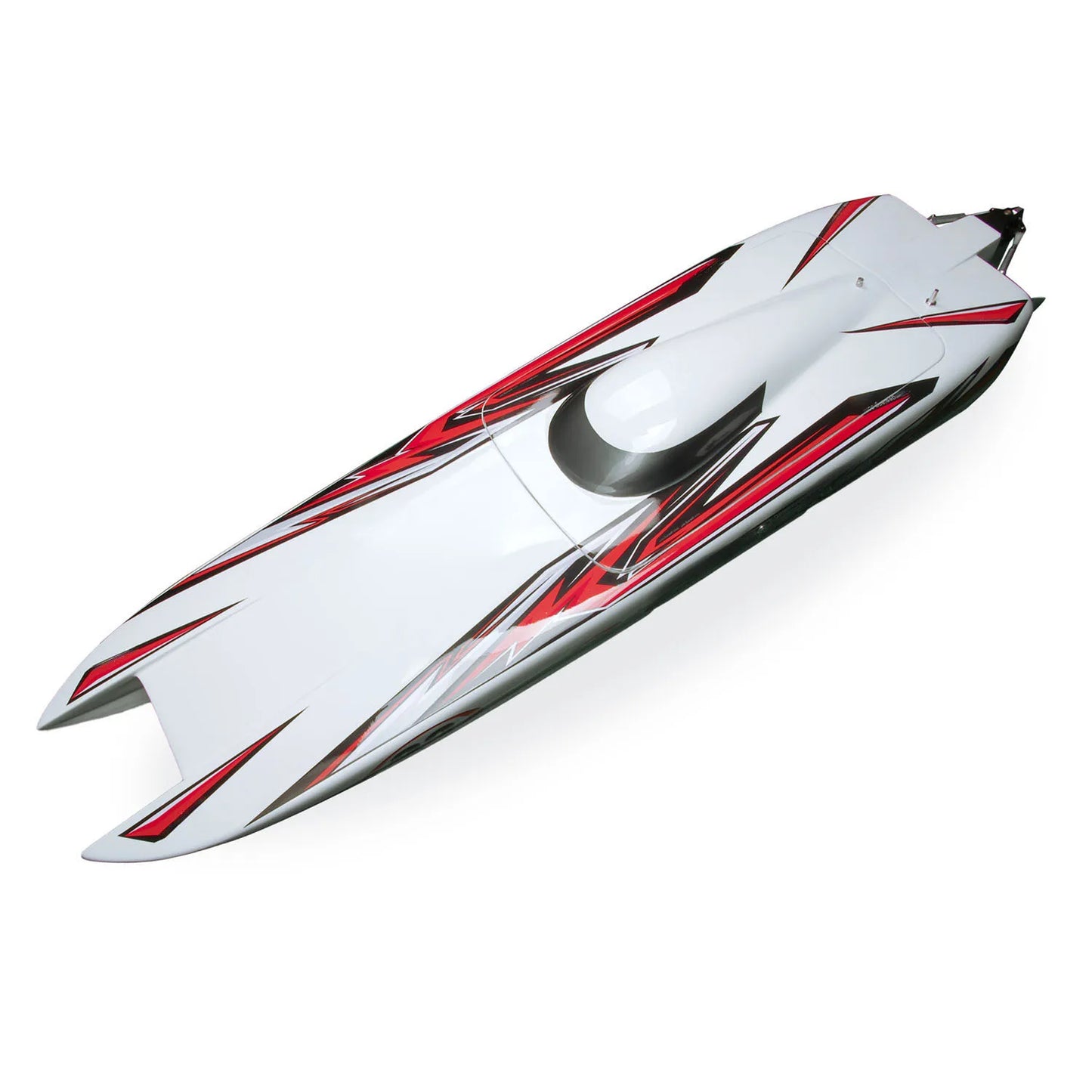 DTRC E33 Carbon Fiber RC Racing Boat | Kevlar Hull Brushless 120A ESC Cooling System RTR White/Blue