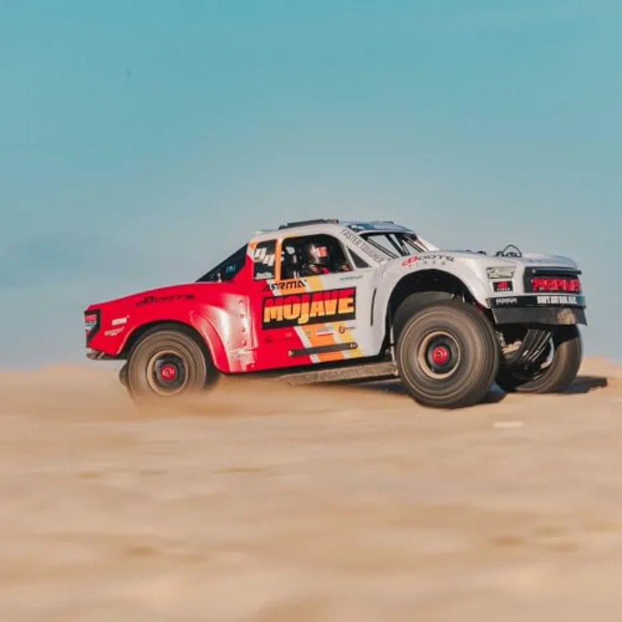 1/8 Scale Desert Truck RTR | 4S BLX Brushless 4X4 Off-Road Racing Truck White/Red