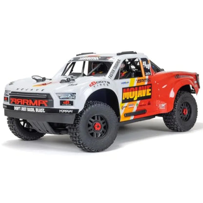 1/8 Scale 4S Brushless Desert Truck RTR | 4X4 Off-Road Racing Truck White/Red ABS Body