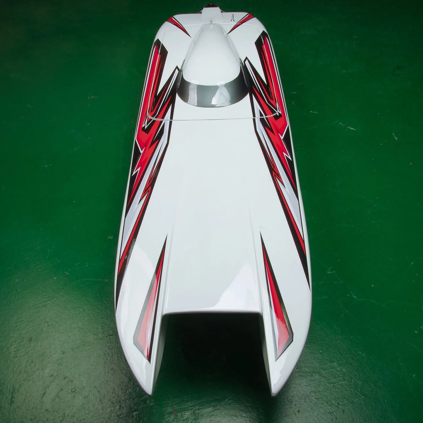 DTRC E33 Carbon Fiber RC Racing Boat | Kevlar Hull Brushless 120A ESC Cooling System RTR White/Blue