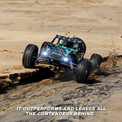 1/10 Scale RC Dune Buggy | 42km/h High-Speed Off-Road with 550 Motor Upgrade Black/Red RTR