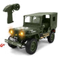 1/10 Scale Willys Army Rock Crawler | 4X4 RTR with Winch 40-Min Runtime All-Terrain RC Truck