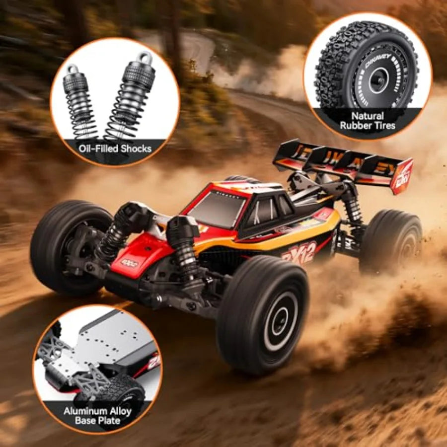 1/12 Scale Brushless 4X4 RC Buggy | 42mph High-Speed Racing with 3S 2200mAh Battery RTR