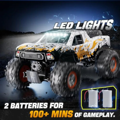 Amphibious RC Car | Land & Water 2.4GHz 4X4 RTR with Dual Batteries 60-Min Runtime Red