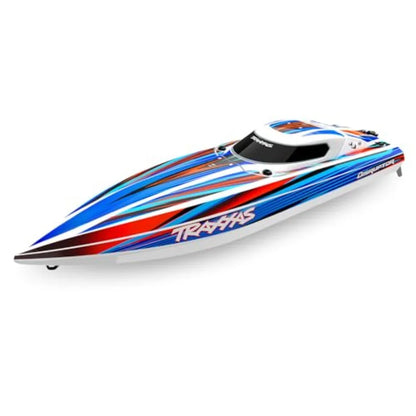 4S Brushless RC Racing Boat | Carbon Fiber Hull High-Speed Performance Black RTR