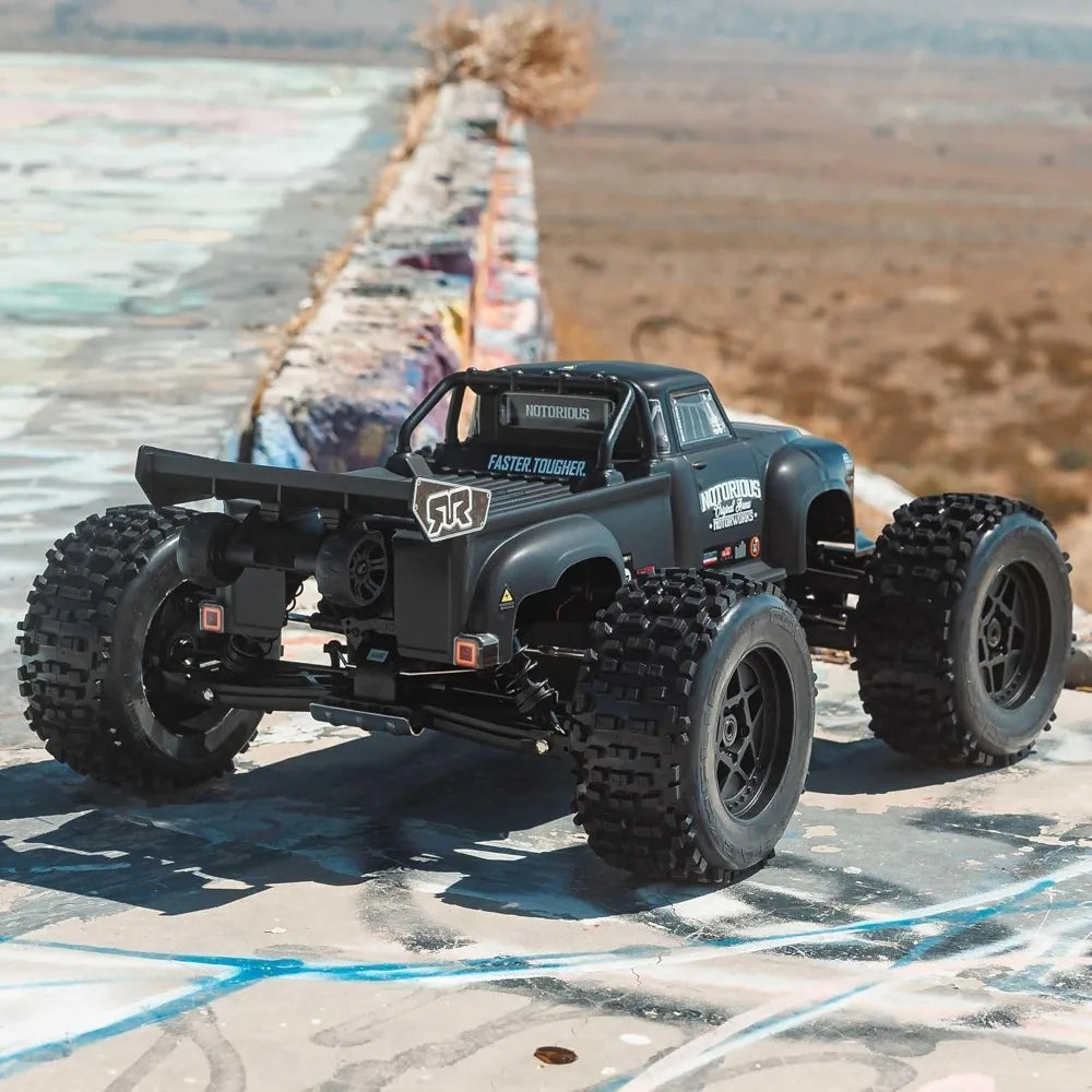 1/8 Scale 4X4 RC Stunt Truck | 6S BLX Brushless Monster Off-Road RTR Blue