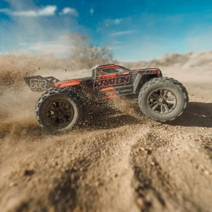 Large Scale 3S Brushless 4X4 Speed Truck RTR | High-Speed Off-Road Racing Truck Black/Red