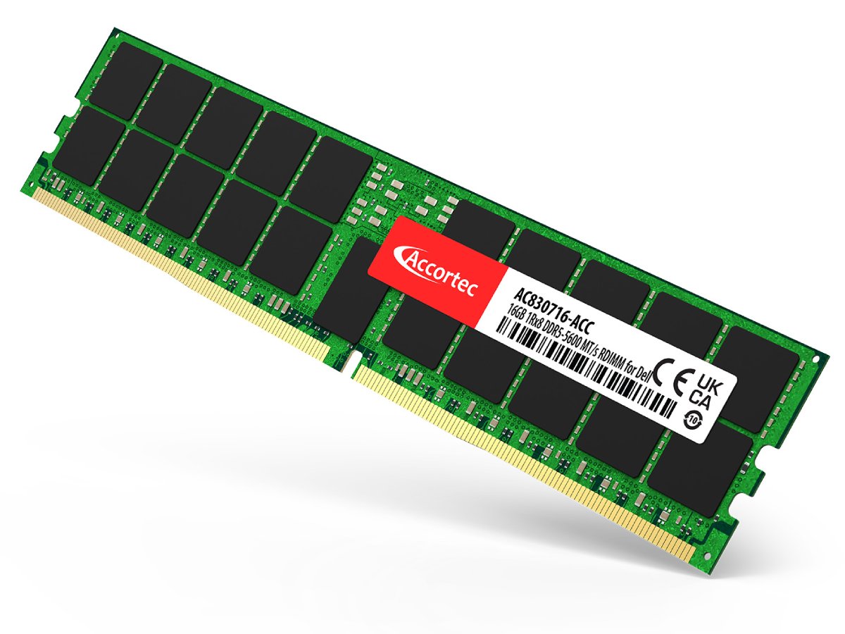 ACCORTEC INCORPORATED 16GB DDR5-5600 RDIMM Business Server Memory Module